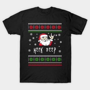 neck deep santa metal T-Shirt
